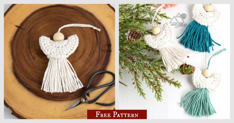 Angel Ornament Free Crochet Pattern and Video Tutorial