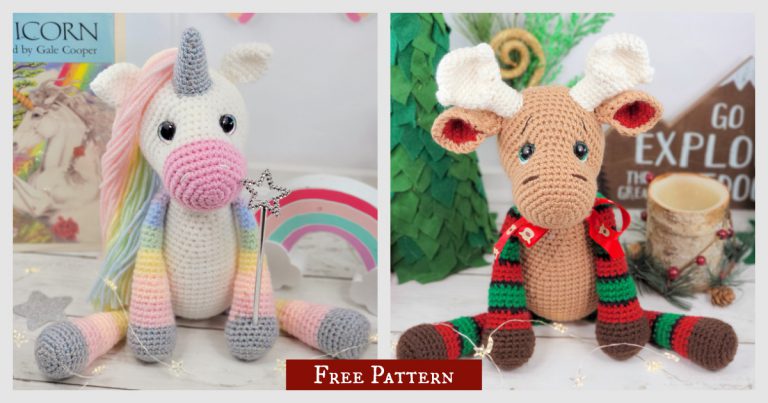 Moose Unicorn Amigurumi Free Crochet Pattern