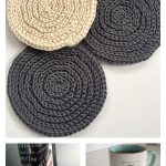 Texture Swirl Coaster Free Crochet Pattern and Video Tutorial
