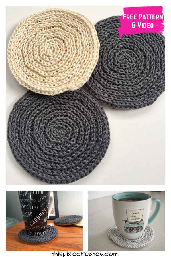 Texture Swirl Coaster Free Crochet Pattern