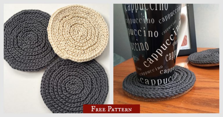 Texture Swirl Coaster Free Crochet Pattern and Video Tutorial