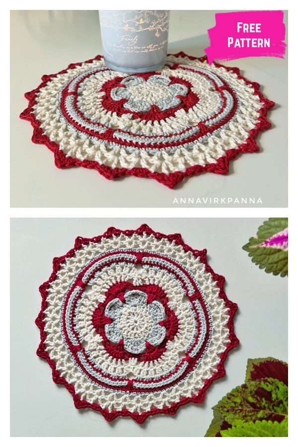 Xmas Mandala Free Crochet Pattern