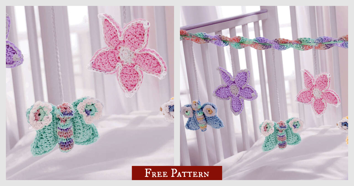 Baby's Crib Mobile Free Crochet Pattern