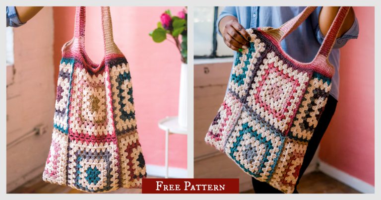 Rose City Tote Free Crochet Pattern and Video Tutorial