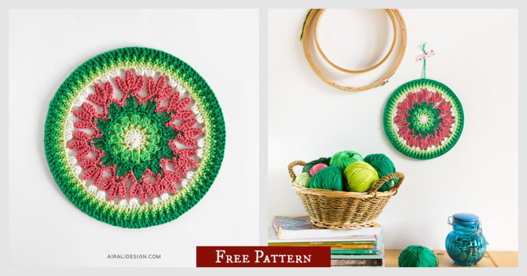 Spring Mandala Free Crochet Pattern