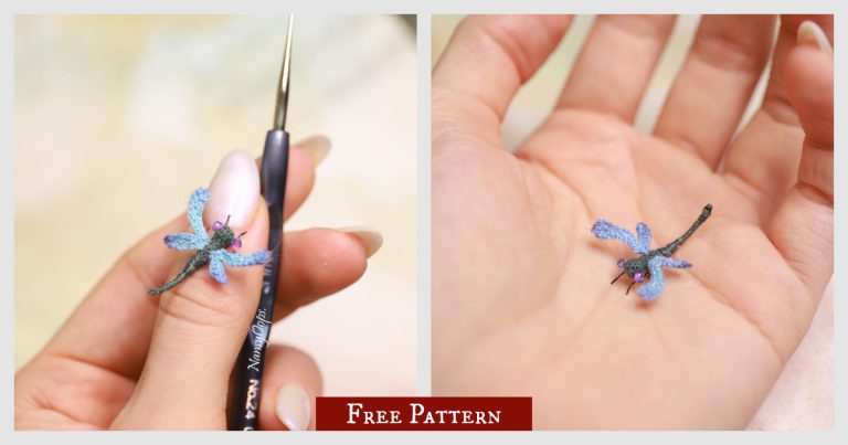 Tiny Dragonfly Free Crochet Pattern