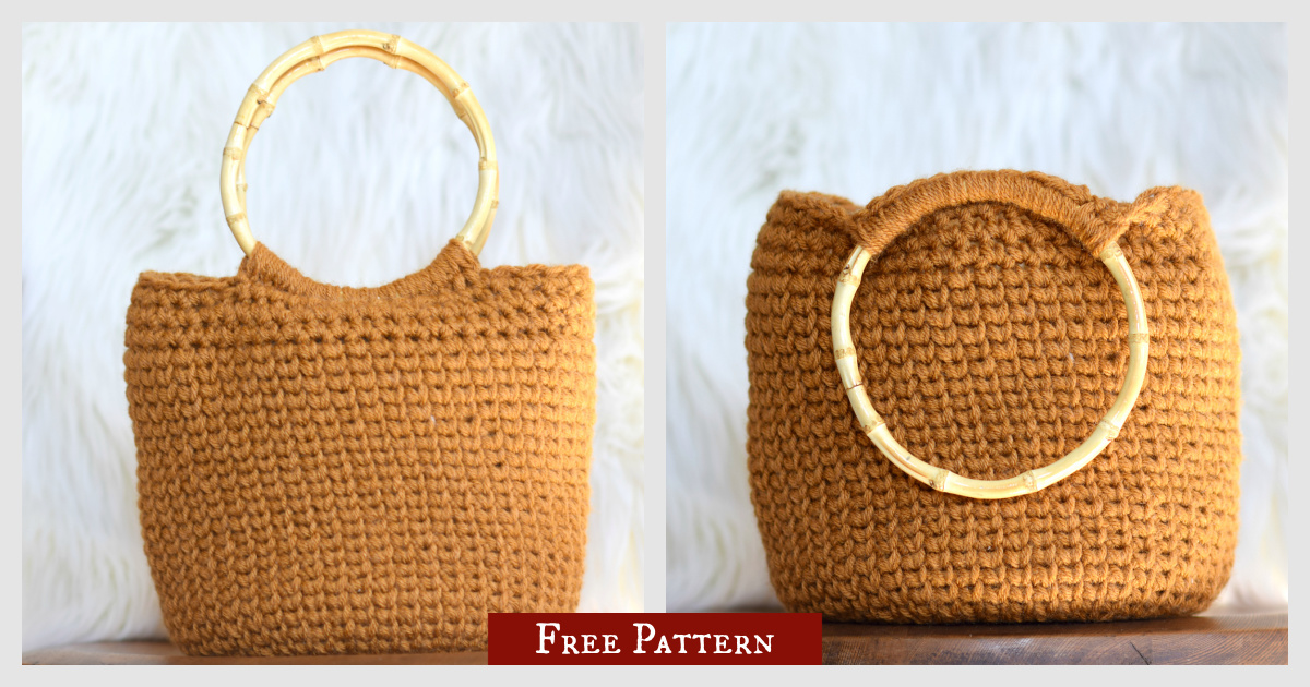 Camel Bucket Bag Free Crochet Pattern