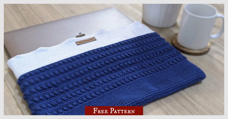 Oceano Laptop Case Free Crochet Pattern