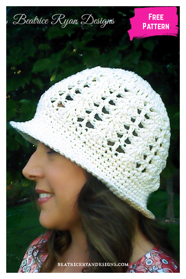 Sunshine and Shells Summer Hat Free Crochet Pattern