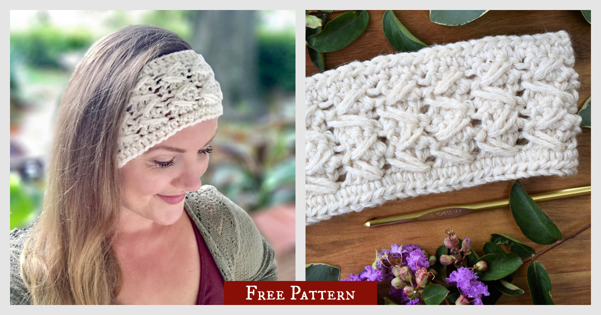 Candyline Summer Headband Free Crochet Pattern