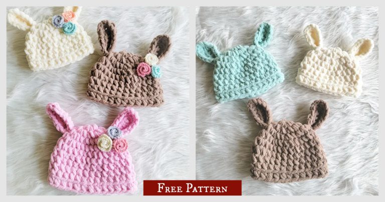 Bunny Hat Free Crochet Pattern