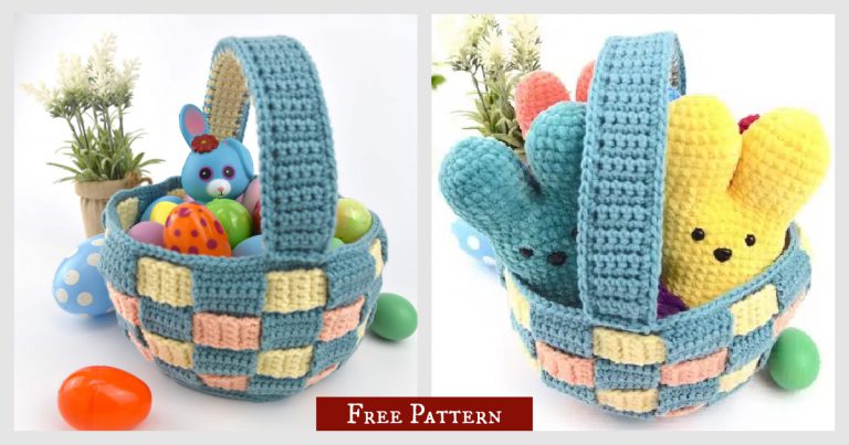 Classic Easter Basket Free Crochet Pattern