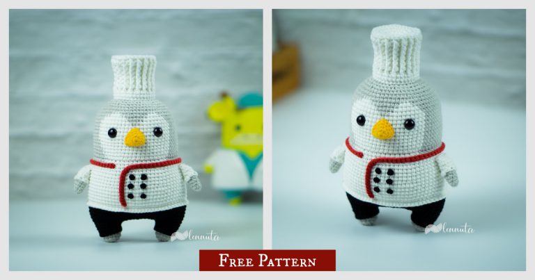 Penguin The Chef Amigurumi Free Crochet Pattern