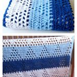 Triangles Lace Baby Blanket Free Crochet Pattern