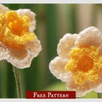Daffodil Flower Free Crochet Pattern and Video Tutorial