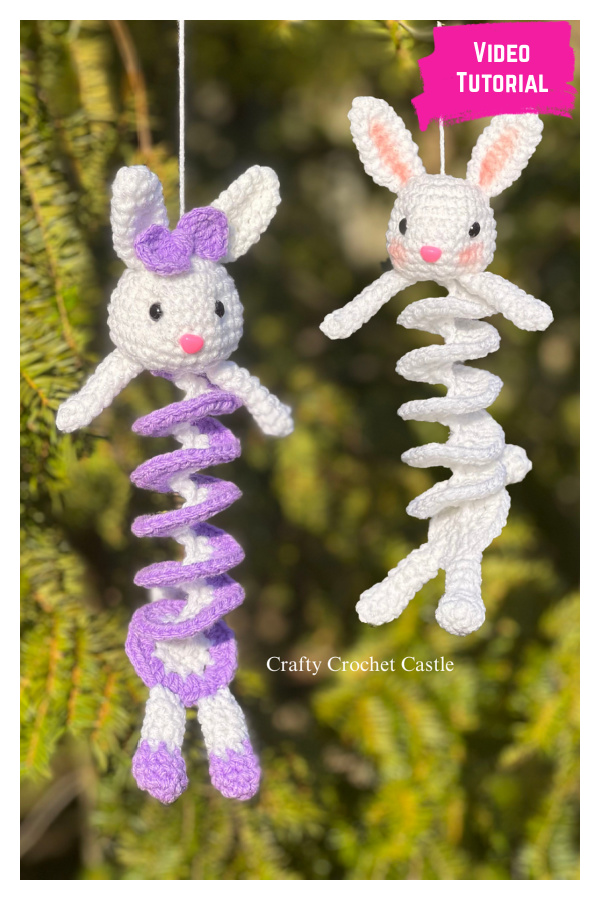 How to Crochet Bunny Wind Spinner Video Tutorial 
