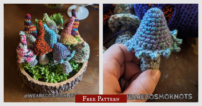 Itty Bitty Mushroom Free Crochet Pattern