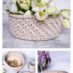 Mother’s Day Basket Free Crochet Pattern and Video Tutorial