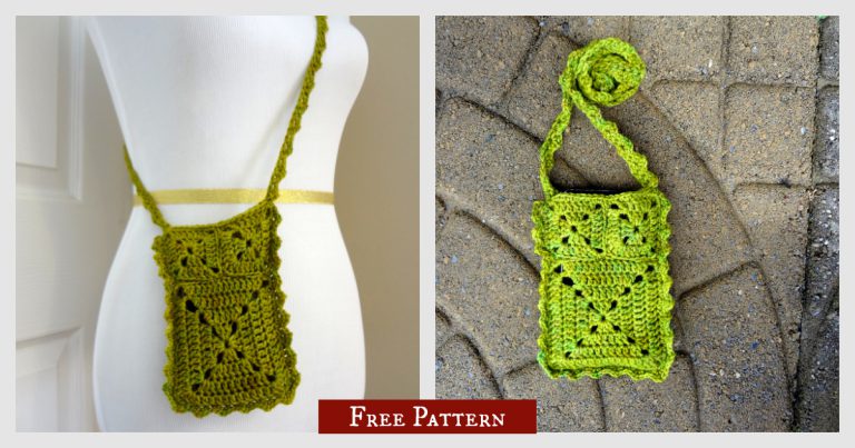 Ruffle Travel Pouch Free Crochet Pattern