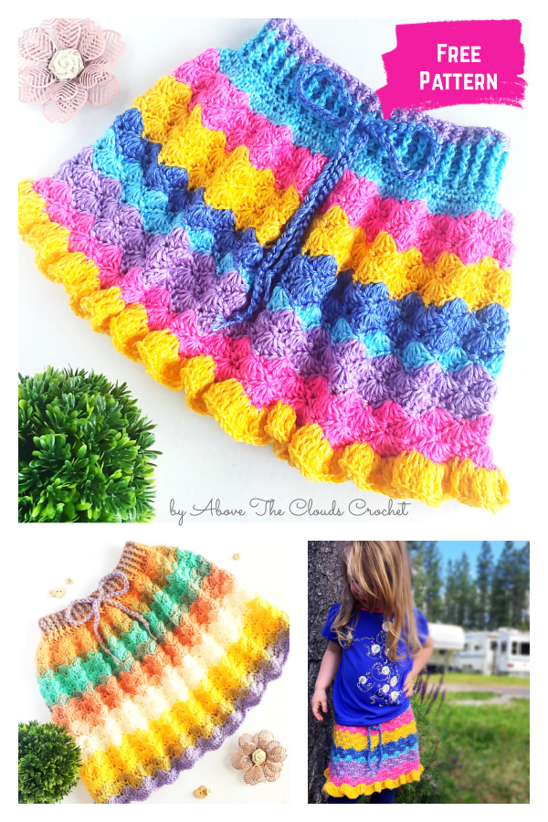 The Kenzie Kids Skirt Free Crochet Pattern
