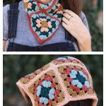 Duo Granny Bandana Free Crochet Pattern