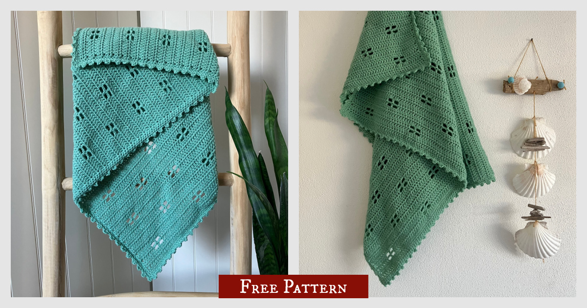Filet Baby Blanket SUE Free Crochet Pattern