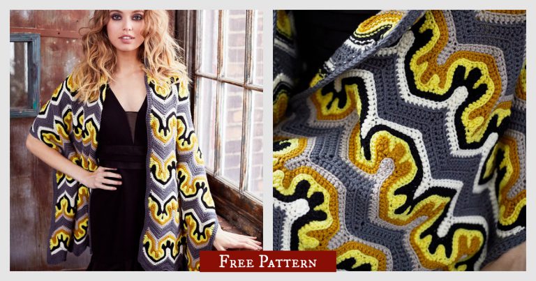 Fox Paw Shawl Free Crochet Pattern