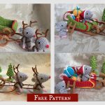 Christmas Mice and Santa’s Sleigh Free Crochet Pattern