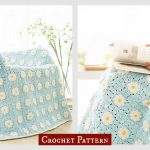 Floral Daisy Granny Square Blanket Crochet Pattern
