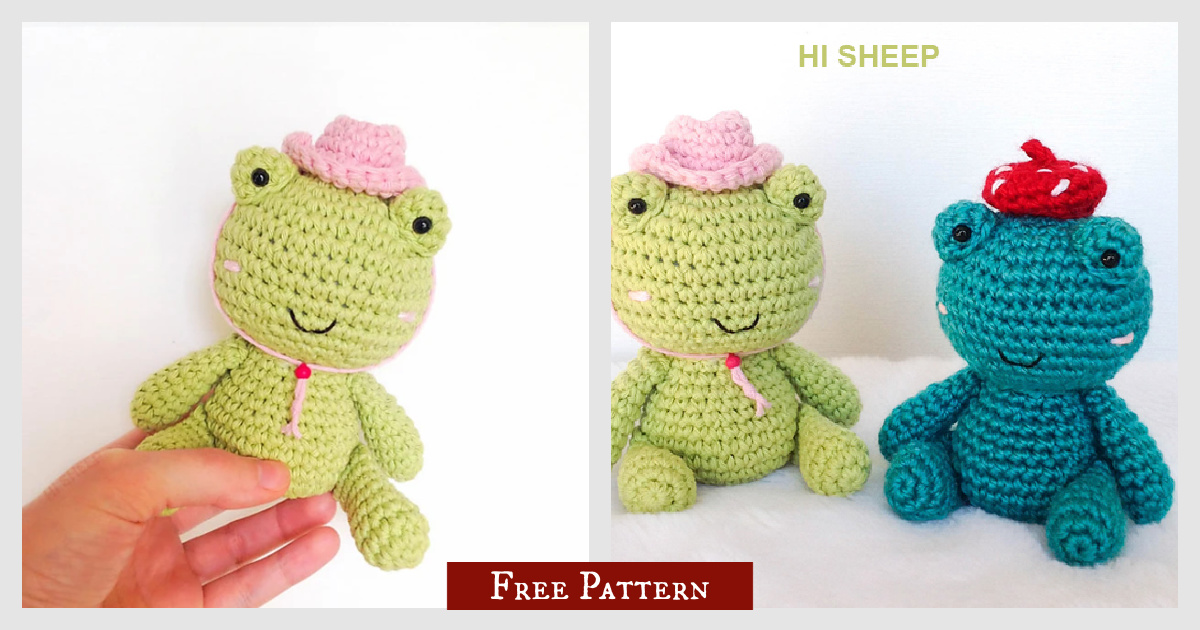 Frog in a Hat Amigurumi Free Crochet Pattern