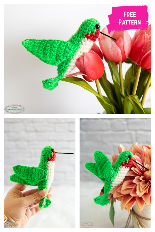 Realistic Hummingbird Amigurumi Free Crochet Pattern