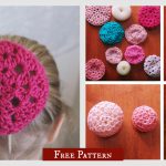 Ballet Bun Covers Free Crochet Pattern