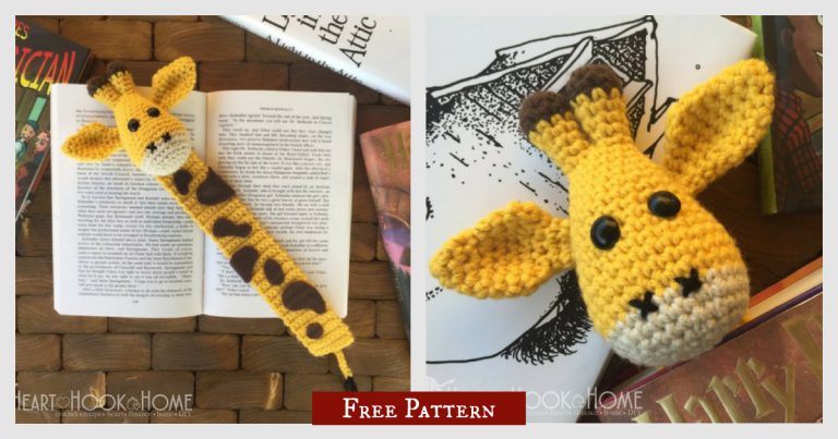 Baby Giraffe Bookmark Amigurumi Free Crochet Pattern