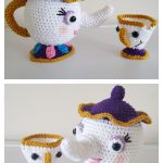 Mrs Potts and Chip Free Crochet Pattern