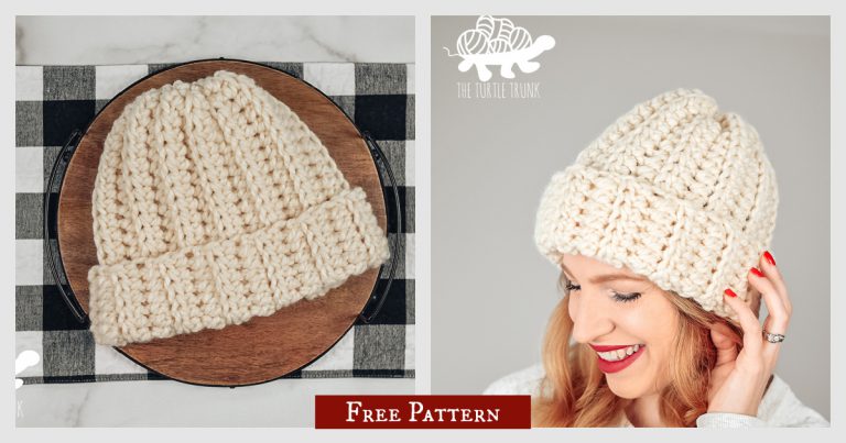 Easy Breezy Super Chunky Beanie Free Crochet Pattern and Video Tutorial