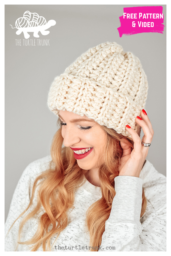 Easy Breezy Super Chunky Beanie Free Crochet Pattern and Video Tutorial 