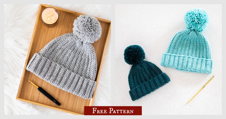 Easy Everyday Beanie Free Crochet Pattern and Video Tutorial