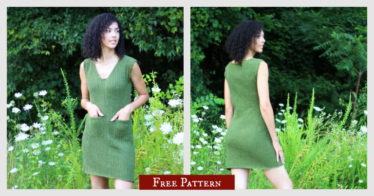 Keyleth Dress with Pockets Free Crochet Pattern