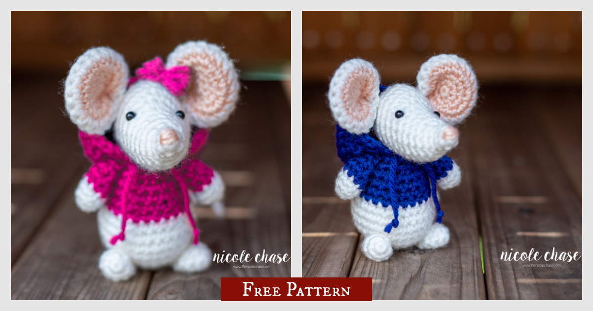 Mitzy and Mavis Mouse Amigurumi Free Crochet Pattern