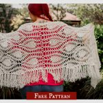 Boho Pineapple Wrap Free Crochet Pattern and Video Tutorial