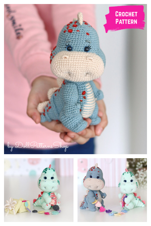 Dino Babies Amigurumi Crochet Pattern