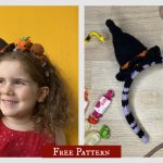 Lisbeth Halloween Headband Free Crochet Pattern