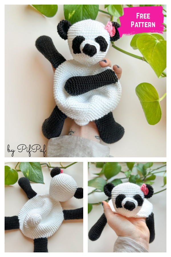 Panda Baby Comforter Free Crochet Pattern