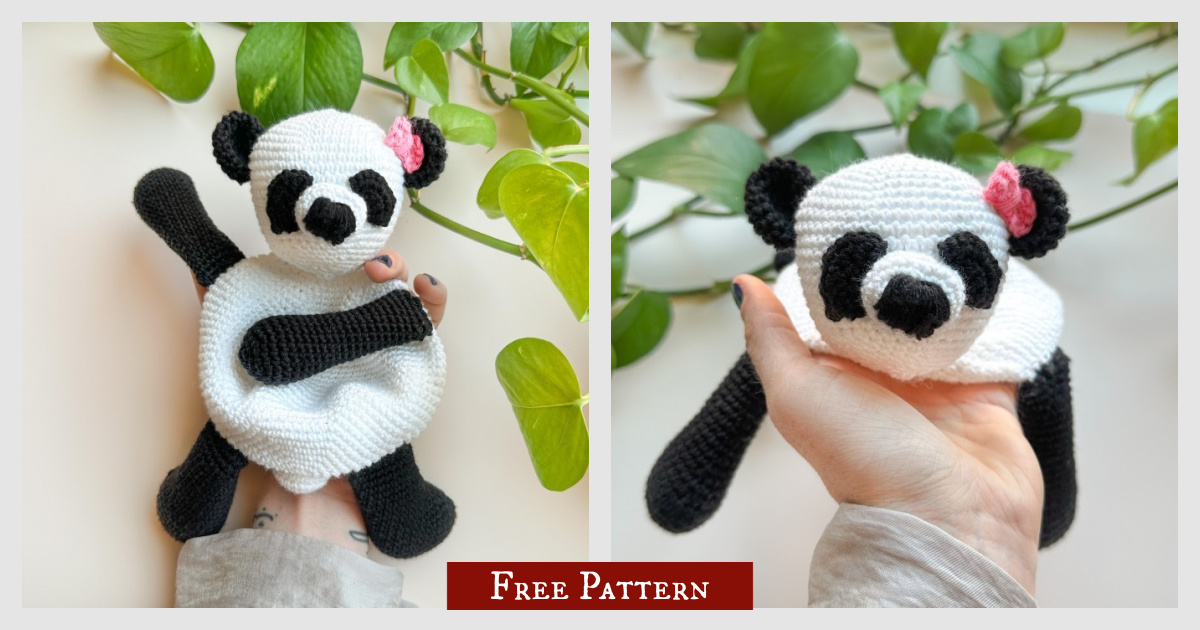 Panda Baby Comforter Free Crochet Pattern