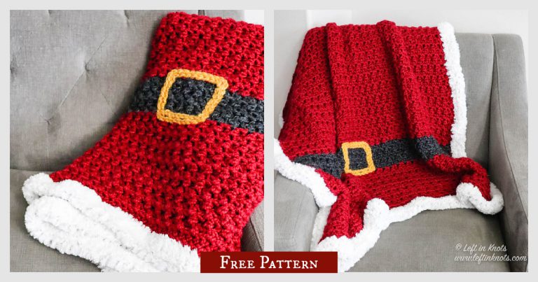 Santa’s Blanket Free Crochet Pattern