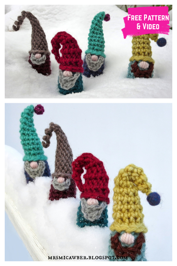 Gnomes of the Gnorth Amigurumi Free Crochet Pattern and Video Tutorial 