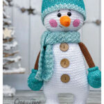 Happy Snowman Amigurumi Crochet Pattern