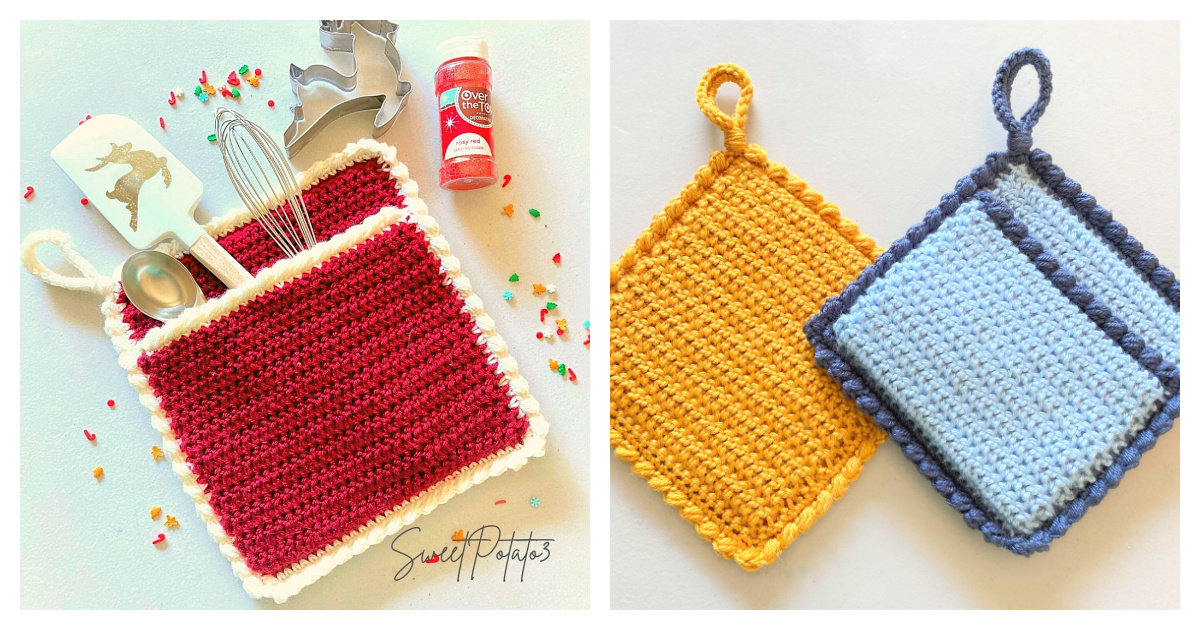 Pocket Hot Pad Free Crochet Pattern
