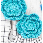 Flower Towel Topper Free Crochet Pattern