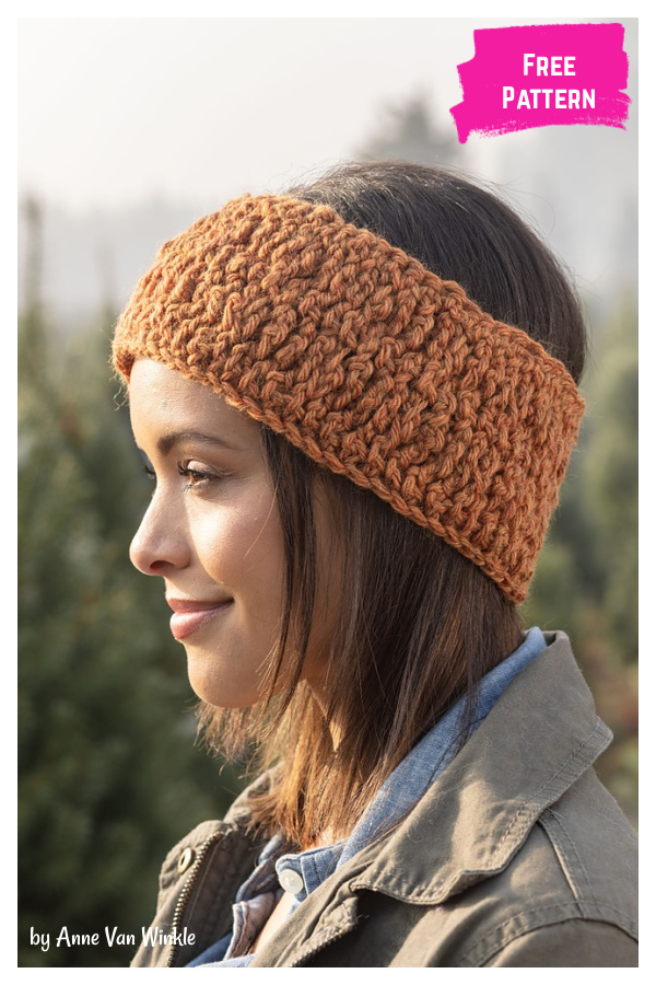 Pumpkin Pie Headband Free Crochet Pattern